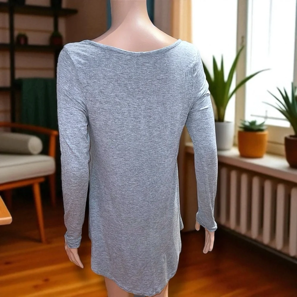 Haus of Swag “Serious Shoe Game” Graphic Long Sleeve Tunic Tee-Shirt - Picture 12 of 16